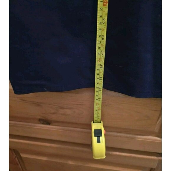 Gianni Bini dress M Medium Midi Navy Blue Sleeveless Sleek Business Skirt - Picture 7 of 12